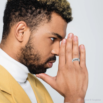 Men's 14K Gold Diamond Wedding Ring | Channel Set | 1ct