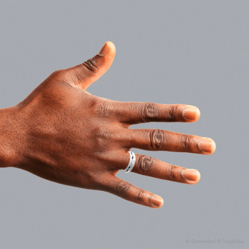 Men's Platinum Diamond Wedding Ring | Flush Set | 0.45ct