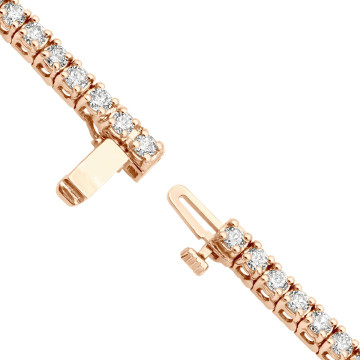 Women's 14K Gold Lab-Grown Diamond Tennis Bracelet | 2ct