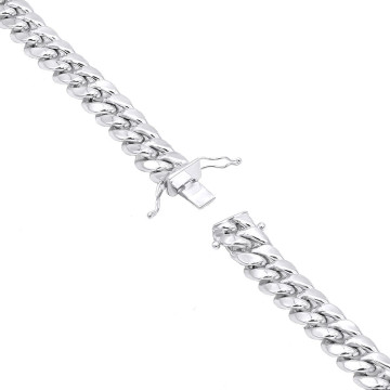 Men's Miami Cuban Link Chain | Solid 10K Gold | Box Lock Clasp