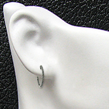 Ladies Diamond Hoop Earrings | Round Shaped | 14K Gold | 2.2ct