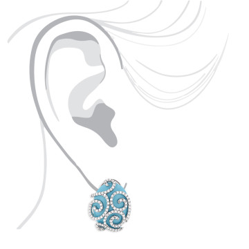 Diamond Earrings for Women | SI | Omega Back | 14K Gold | 1.1ct