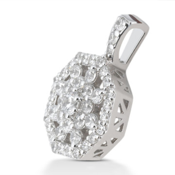 Women's Diamond Snowflake Pendant | SI | 14K Gold | 1.64ct