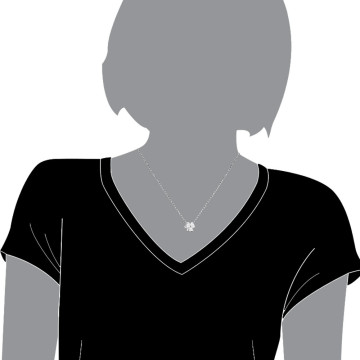 Women's Diamond Flower Pendant | SI | 14K Gold | 1.05ct