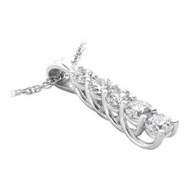 Women's Diamond Journey Pendant | 14K Gold | 2.5ct