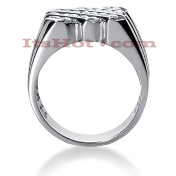 14K Gold Natural or Lab-Grown Diamond Ring for Men 1.05ct