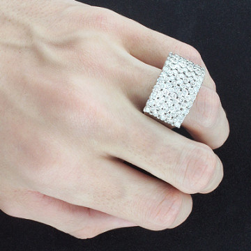 Men's Diamond Bezel Ring | 14K Gold | 3.5ct