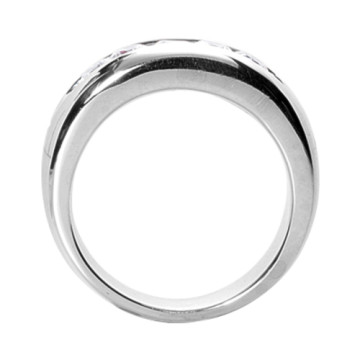 Men's 14K Gold Diamond Wedding Ring | Channel Set | 1ct