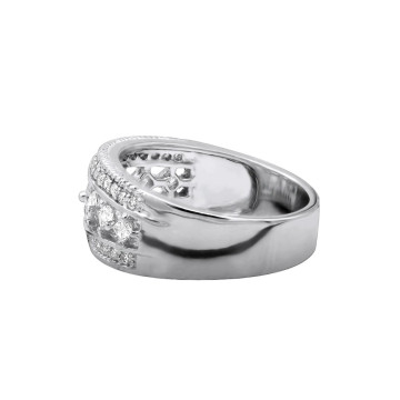 Men's 14K Gold Diamond Wedding Ring | Prong Set | 1.26ct