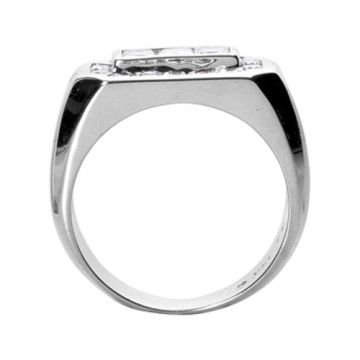14K Gold Natural or Lab-Grown Diamond Ring for Men 1.51ct