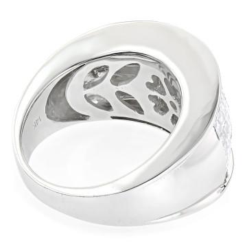 Men's and Women's 14K Gold Diamond Wedding Ring | Invisible Set | 3.16ct