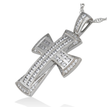 Men's and Women's Diamond Cross Pendant | 14K Gold | 1.11ct