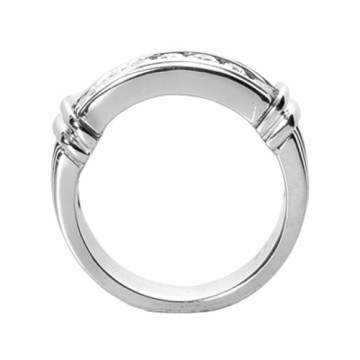 14K Gold Natural or Lab-Grown Diamond Wedding Ring for Men 0.7ct