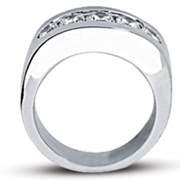 Men's 14K Gold Diamond Wedding Ring | Channel Set | 1.35ct