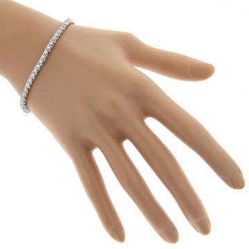 Women's 14K Gold Natural or Lab-Grown Diamond Tennis Bracelet | Prong Set | 1.75ct