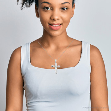 Men's and Women's Diamond Cross Pendant | 14K Gold | 1.78ct