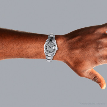 Stainless Steel Men's and Women's Rolex Watch | Datejust | 31 mm | Oyster Bracelet | Silver Tone Dial