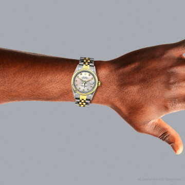 Gold/Stainless Steel Men's Rolex Watch | Oyster Perpetual Datejust | 36 mm | Jubilee Bracelet | Champagne Dial