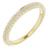 Allison 14K Gold Lab-Grown or Natural Diamond Thin Stackable Wedding Ring for Women 0.45ct