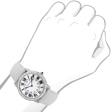 Stainless Steel Men's Cartier Watch | Ronde Solo | 36 mm | Silver Dial