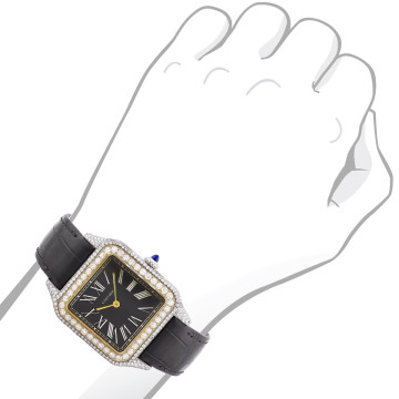 Women's Gold/Sterling Silver Watch | Cartier Santos de Cartier 