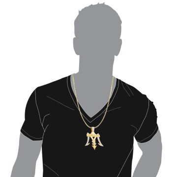 Men's Diamond Money is Life Pendant | SI | 10K Gold | 4ct