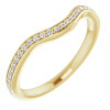 Emma 14K Gold Lab-Grown or Natural Diamond Stackable Wedding Ring for Women 0.1ct