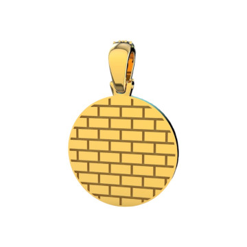 14K Gold Diamond Pendant for Men | Animal Medallion | 1.82ct