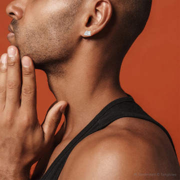 Lab-Grown Diamond Stud Earrings for Men and Women | VS | Guardian Back | 14K Gold | 2ct