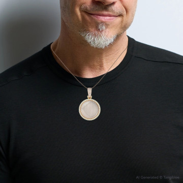 Men's Diamond Pendant | SI | 14K Gold | 11.5ct