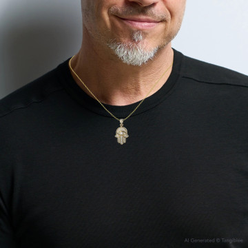 Men's Diamond Pendant | SI | 14K Gold | 1.03ct