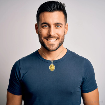 Men's 14K Gold Diamond Jesus Medallion Pendant | 2.5ct