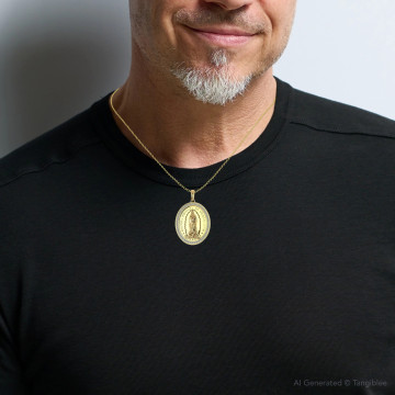 Men's Diamond Pendant | SI | 14K Gold | 0.7ct