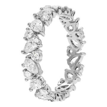 18K Gold Diamond Ring for Women 1.77ct