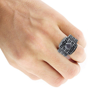 14K Gold Diamond Ring for Men 20ct