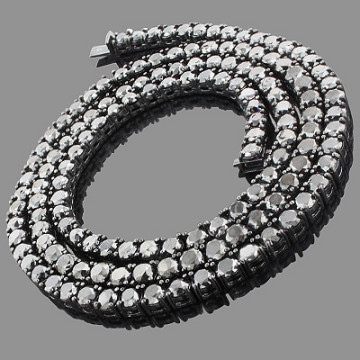 Men's Diamond Necklace | 10K Gold | 125.2ct