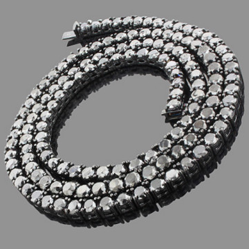 Men's Diamond Necklace | 10K Gold | 125.2ct