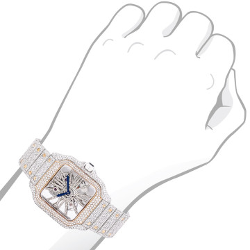 Gold/Stainless Steel Men's and Women's Cartier Watch | Santos de Cartier 