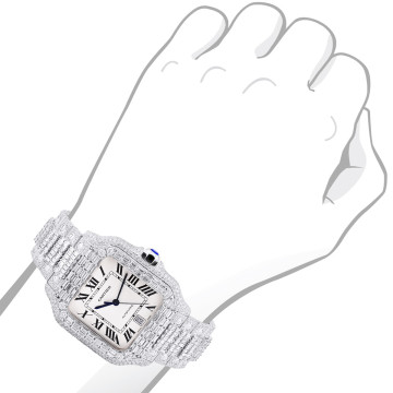 Stainless Steel Men's and Women's Cartier Watch | Santos de Cartier 