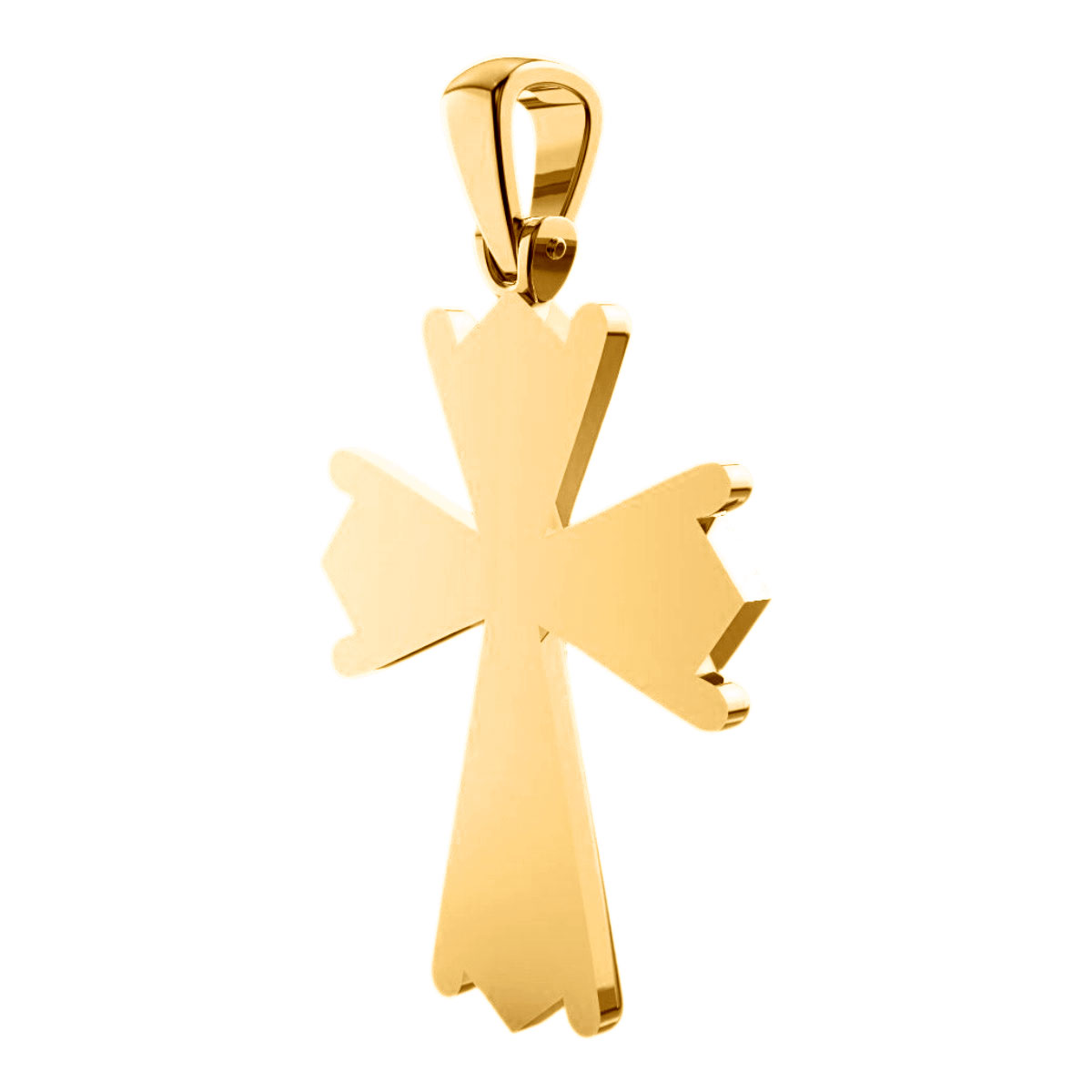Men's Round Cut Diamond Cross Pendant | 14K Gold | 2ct