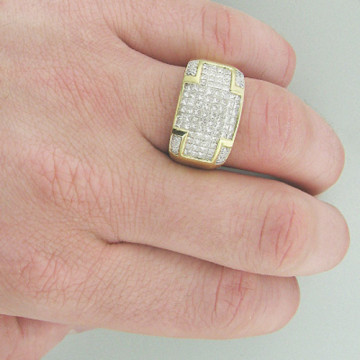 Men's Diamond Ring | 14K Gold | 3ct