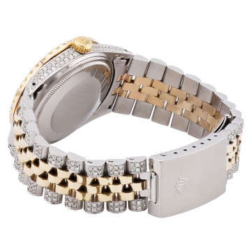 Gold/Stainless Steel Men's Rolex Watch | Oyster Perpetual Datejust | 36 mm | Jubilee Bracelet | Diamond Bezel | White Dial