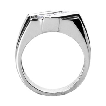Men's Platinum Diamond Ring | Channel Set | 0.51ct