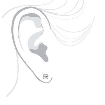 Natural or Lab-Grown Diamond Stud Earrings for Men and Women | SI | Screw Back | 18K Gold | 1.5ct