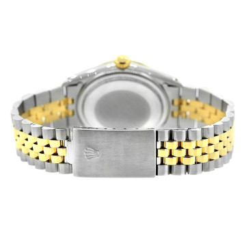 Gold/Stainless Steel Men's Rolex Watch | Oyster Perpetual Datejust | 36 mm | Jubilee Bracelet | Black Dial