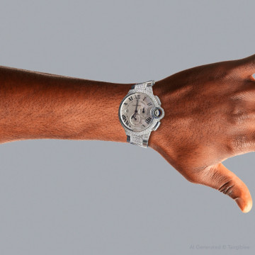 Stainless Steel Men's Cartier Watch | Ballon Bleu | 44 mm | Silver Dial