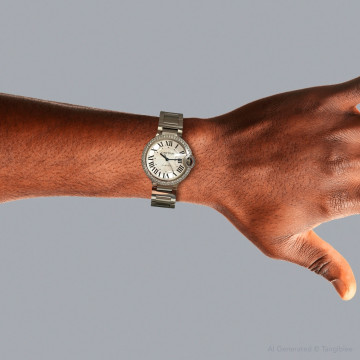 Stainless Steel Men's Cartier Watch | Ballon Bleu | 36 mm | Silver Dial