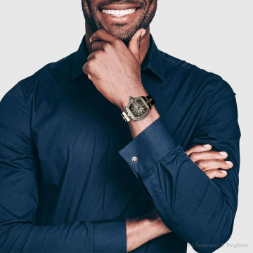 Men's Stainless Steel Watch | Cartier Roadster 38 mm | Black Silver Dial