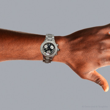 Stainless Steel Men's Cartier Watch | Chronoscaph 21 | 38 mm | Gray Dial