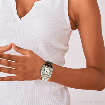 Women's Cartier Watch | Santos de Cartier | 29 mm | Cream Dial